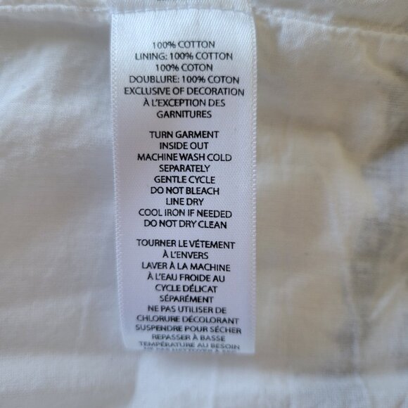 BeachLunchLounge Mini Sun Dress, XS, White, Lined Casual Beach/Summer Dress, EUC - Picture 6 of 8